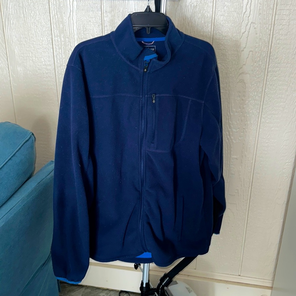 Sweater fleece full zip jacket